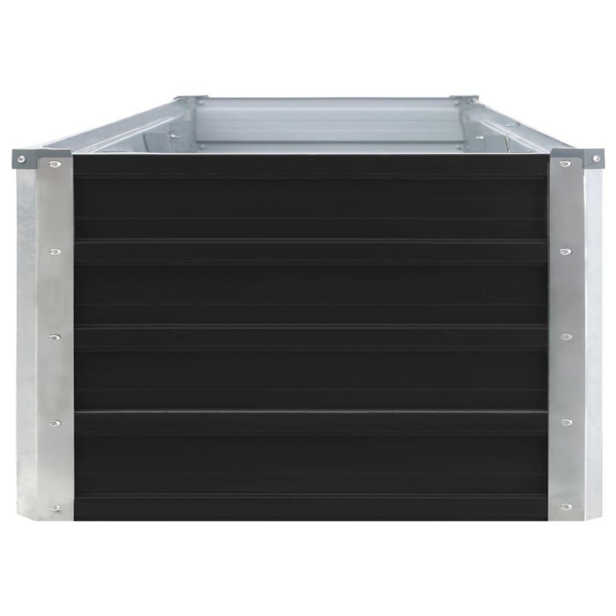 VIDAXL Lit sureleve de jardin Acier galvanise 320x40x45 cm Anthracite