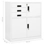 Voir la diapositive 6 : VIDAXL Armoire de bureau Blanc 90x40x102 cm Acier