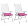 Voir la diapositive 4 : VIDAXL Coussins de chaise lot de 2 rose 40x40x7 cm tissu