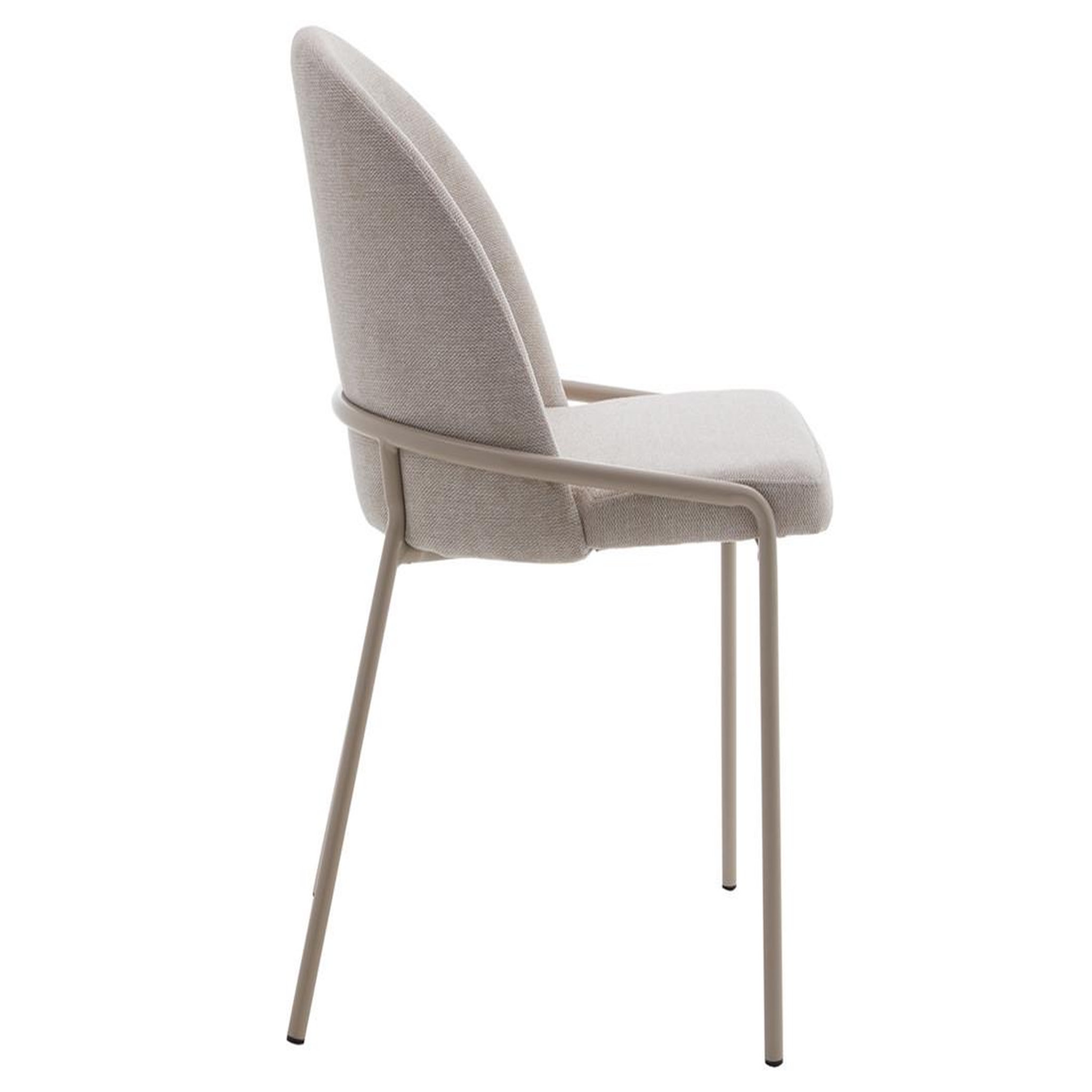Voir la diapositive 6 : BEST MOBILIER Imelda - lot de 4 chaises - en tissu - beige