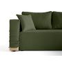 Voir la diapositive 2 : BEST MOBILIER Topaze - canapé d'angle déhoussable réversible 4 places en tissu