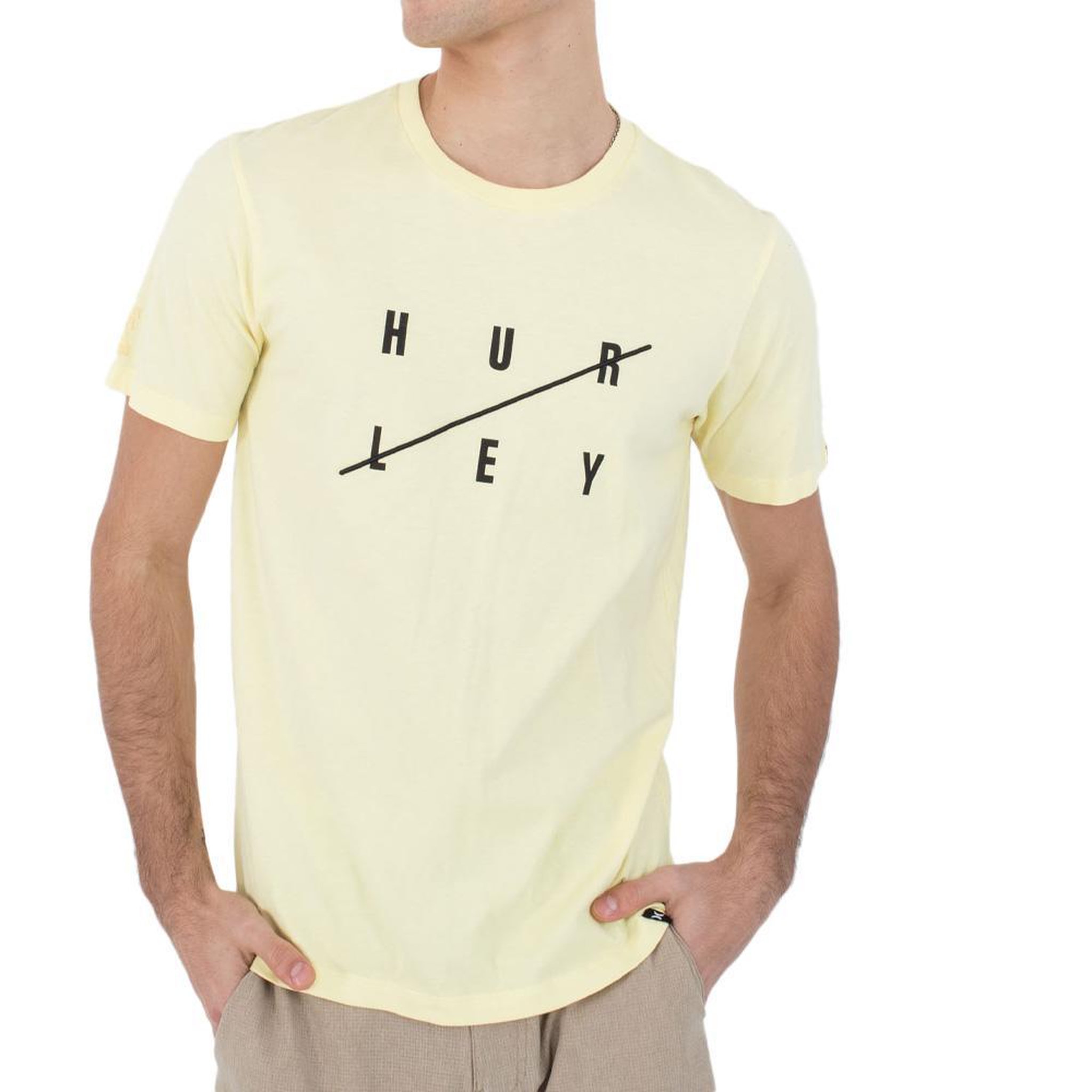 HURLEY T-shirt Jaune Homme Hurley MTSEU00013. Coloris disponibles : Jaune
