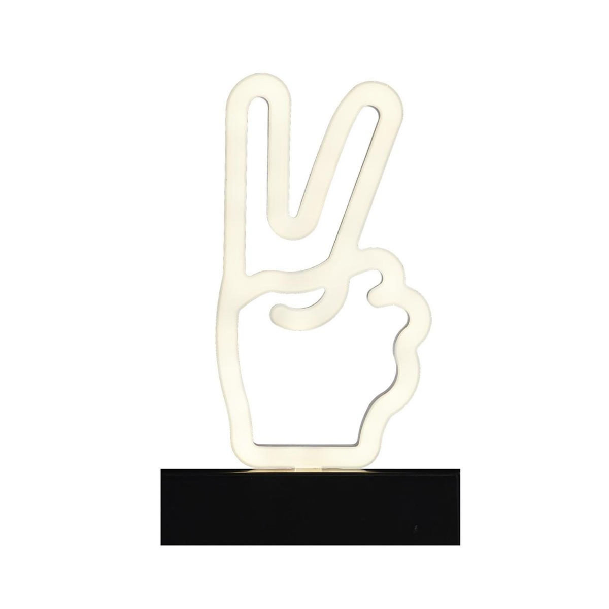 Paris Prix Lampe LED Effet Néon  Peace  21cm Blanc