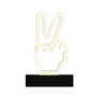 Voir la diapositive 2 : Paris Prix Lampe LED Effet Néon  Peace  21cm Blanc