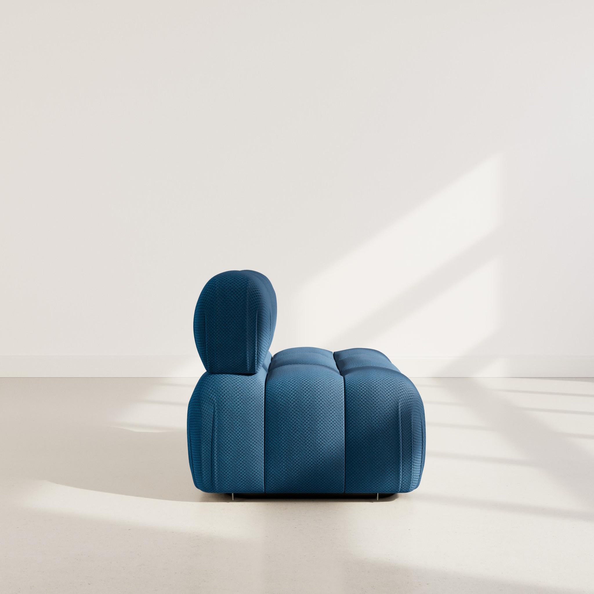 Voir la diapositive 6 : BEST MOBILIER Ruby - module d'assise en velours texturé