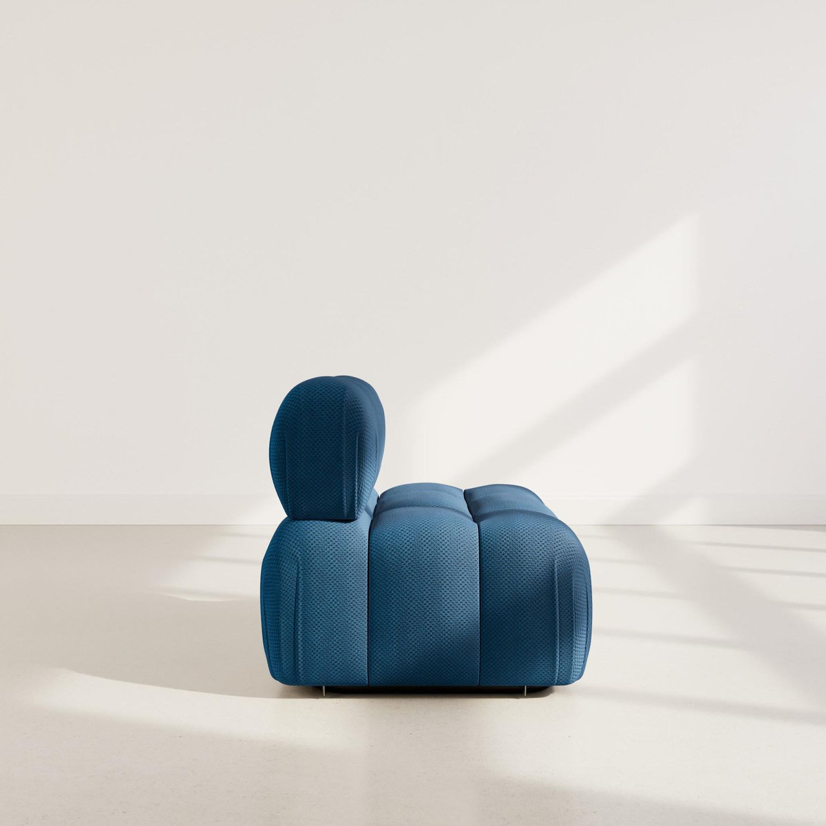 LISA DESIGN Ruby - module d'assise en velours texturé