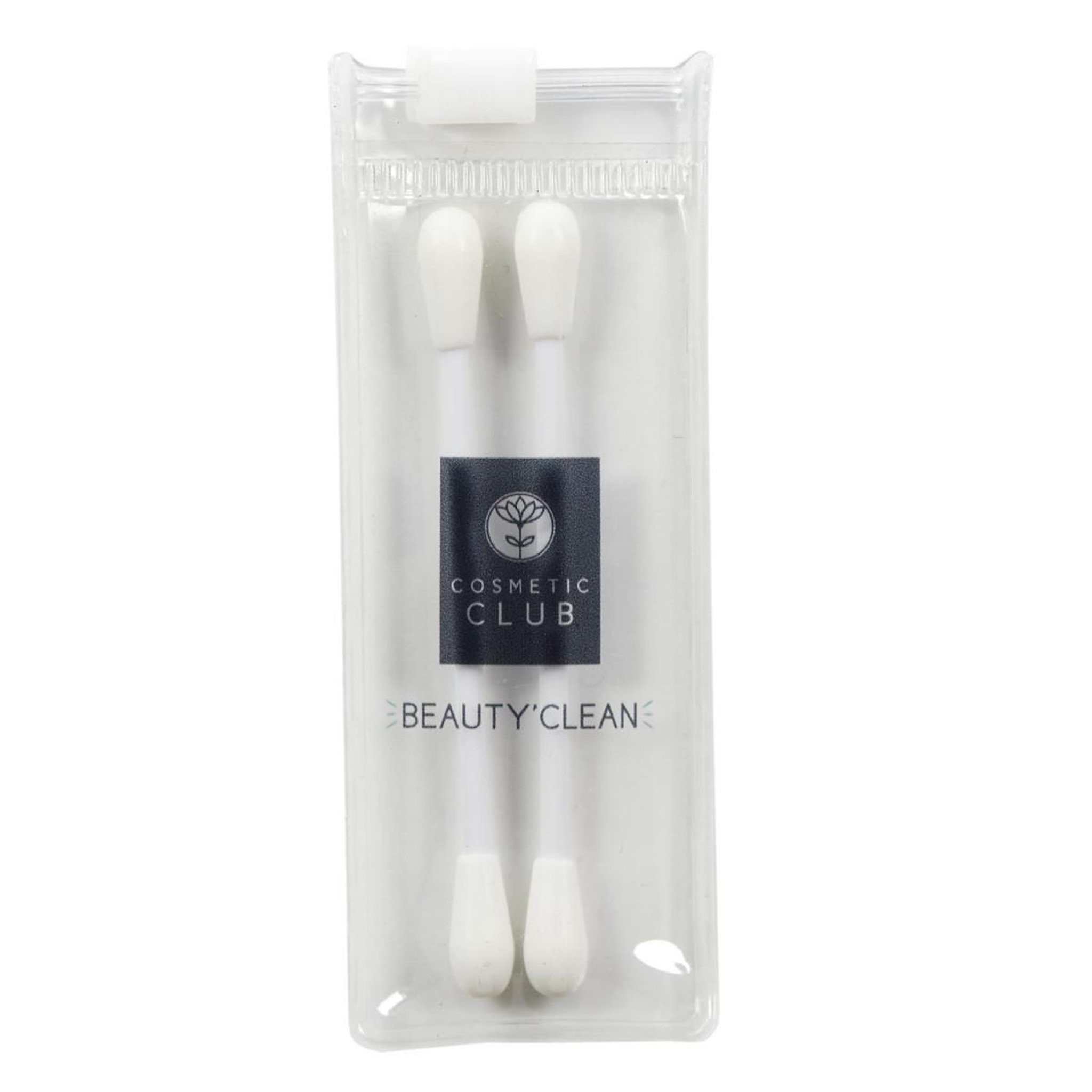 Cosmetic Club Lot de 2 bâtonnets silicone  maquillage  7cm blanc