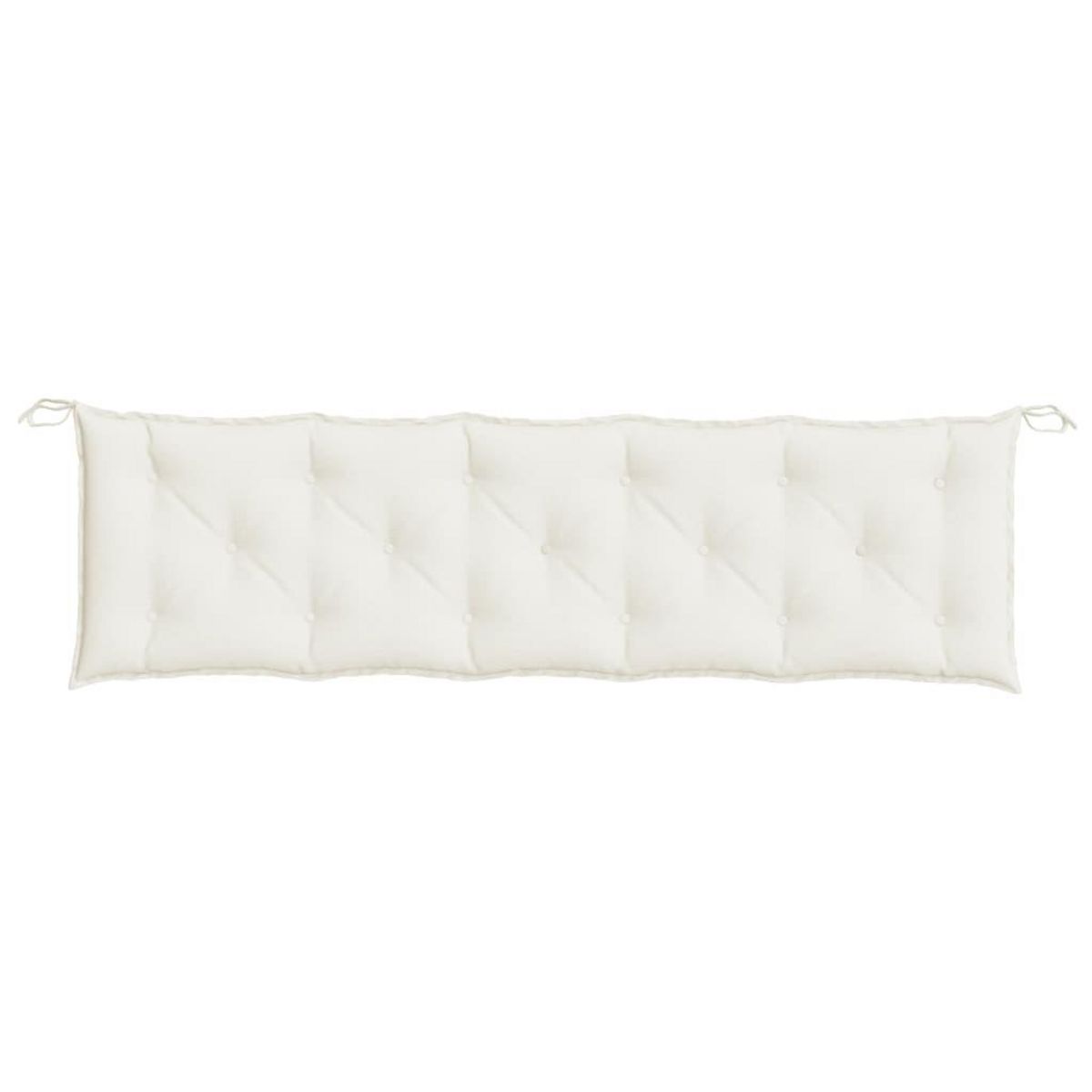 VIDAXL Coussin de banc de jardin creme melange 180x50x7 cm tissu