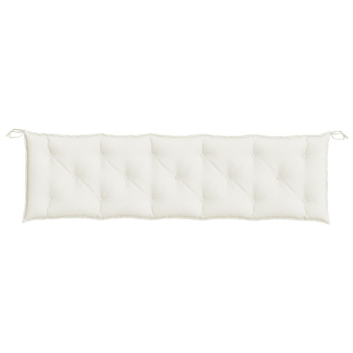 VIDAXL Coussin de banc de jardin creme melange 180x50x7 cm tissu