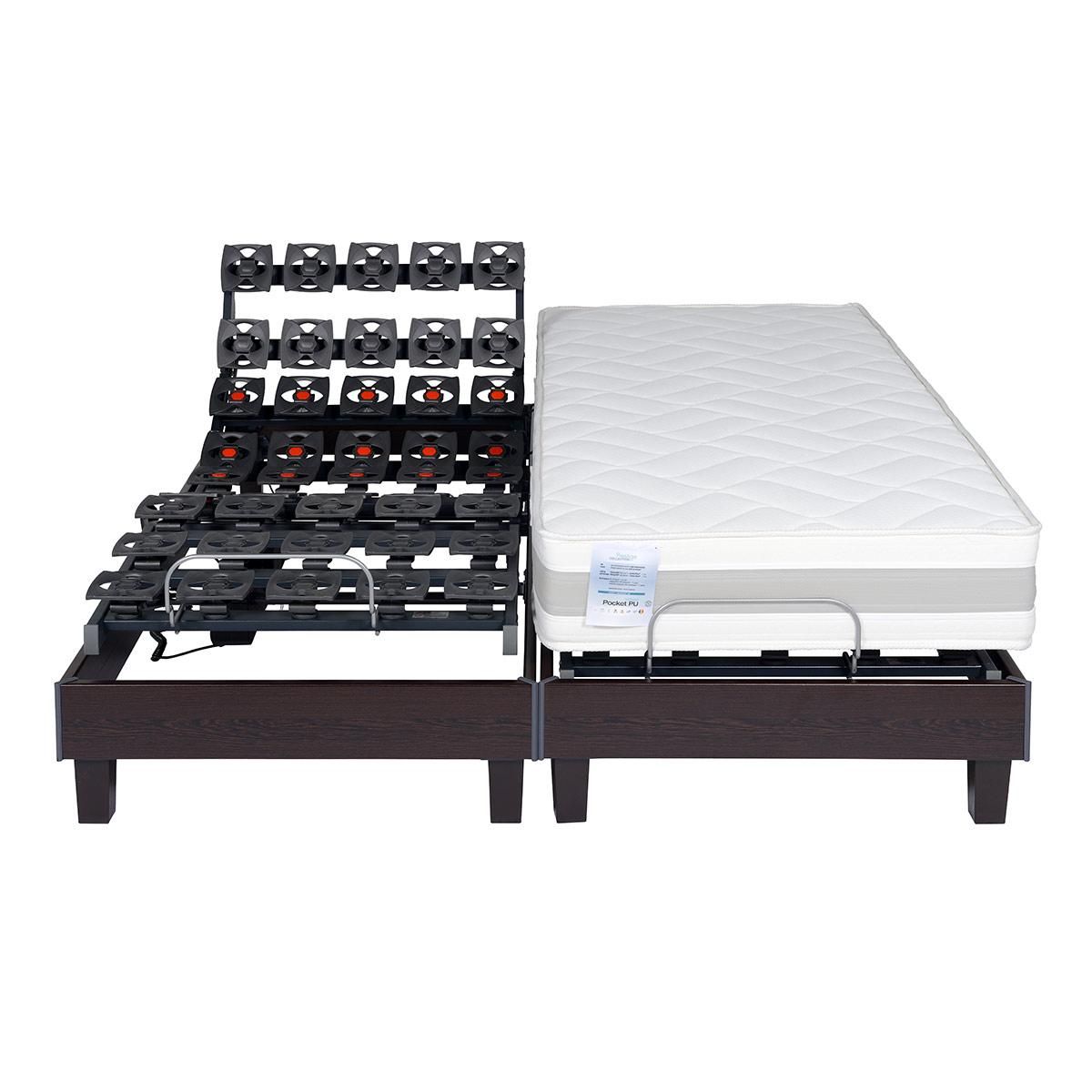 PRESTIGE Collection Lit relaxation électrique TPR mousse Haute Résilience 35 kg/m3 - H21 cm - 160x200 cm TERRAFLEX