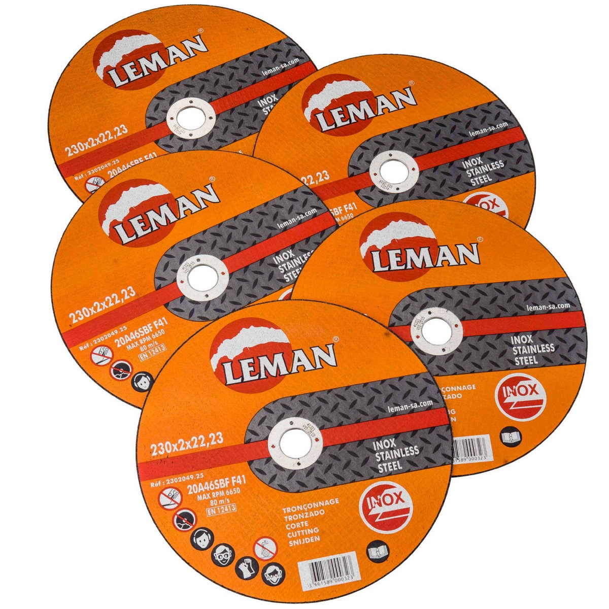 Leman Disques fer fins à tronçonner Ø 230 mm