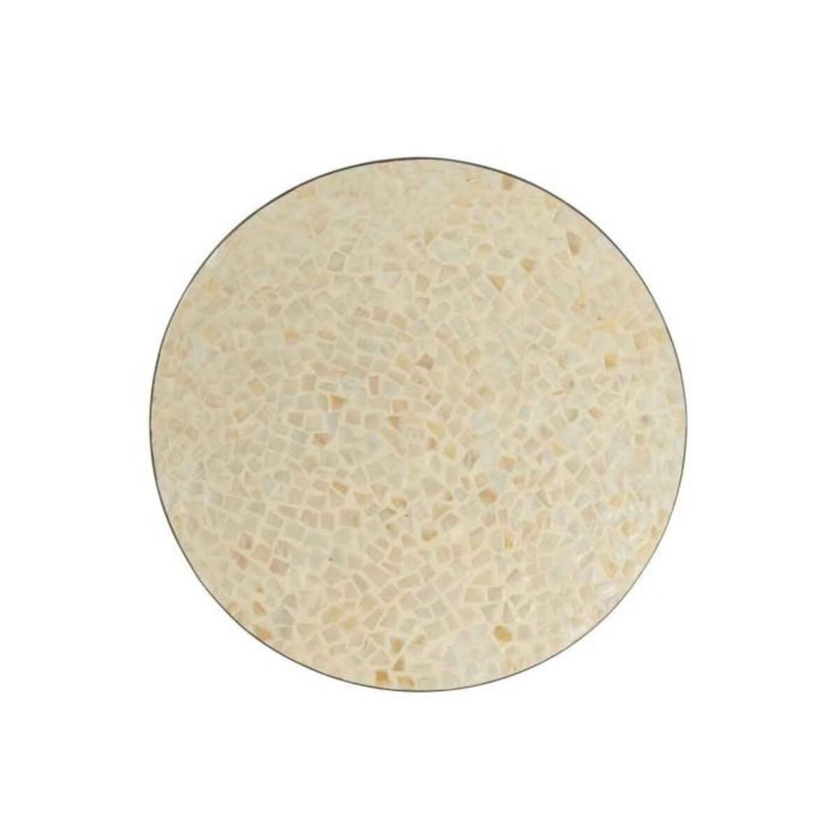 Paris Prix Plat Présentation Mosaïque  Nuye  45cm Ivoire