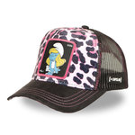 CAPSLAB Casquette trucker avec filet The Smurfs Icon. Coloris disponibles : Rose