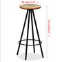Voir la diapositive 6 : VIDAXL Tabourets de bar lot de 4 bois massif de recuperation