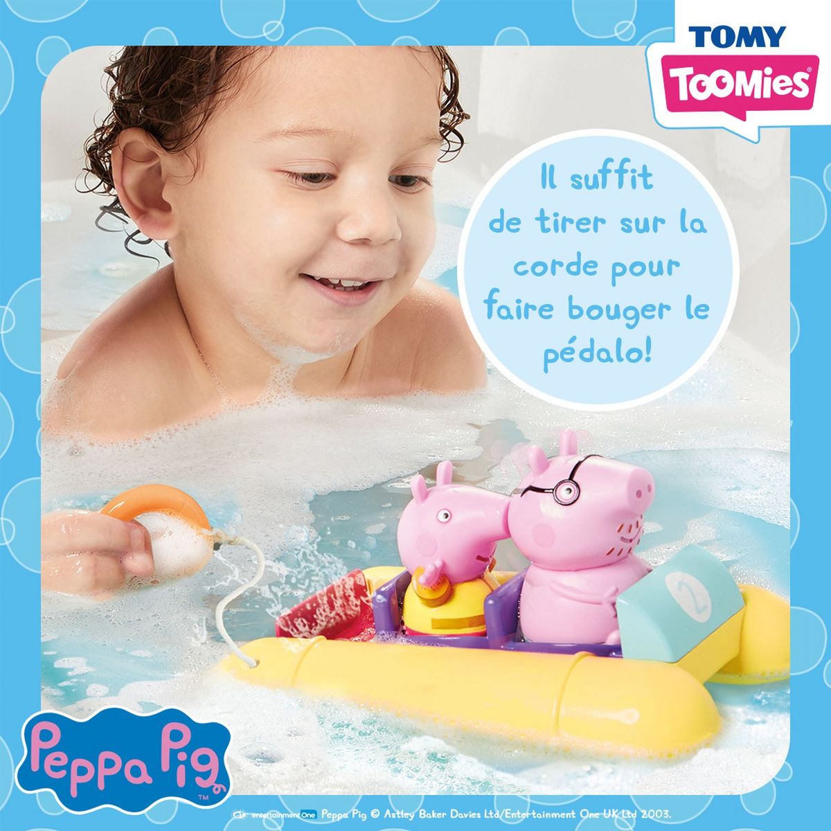 TOMY Jeu de bain - Pédalo Peppa Pig