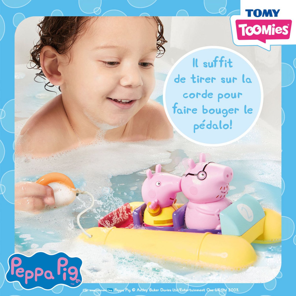 TOMY Jeu de bain - Pédalo Peppa Pig