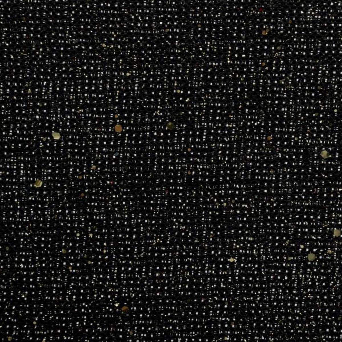 ATMOSPHERA Set de Table Effet Jute  Pailleté  38cm Noir