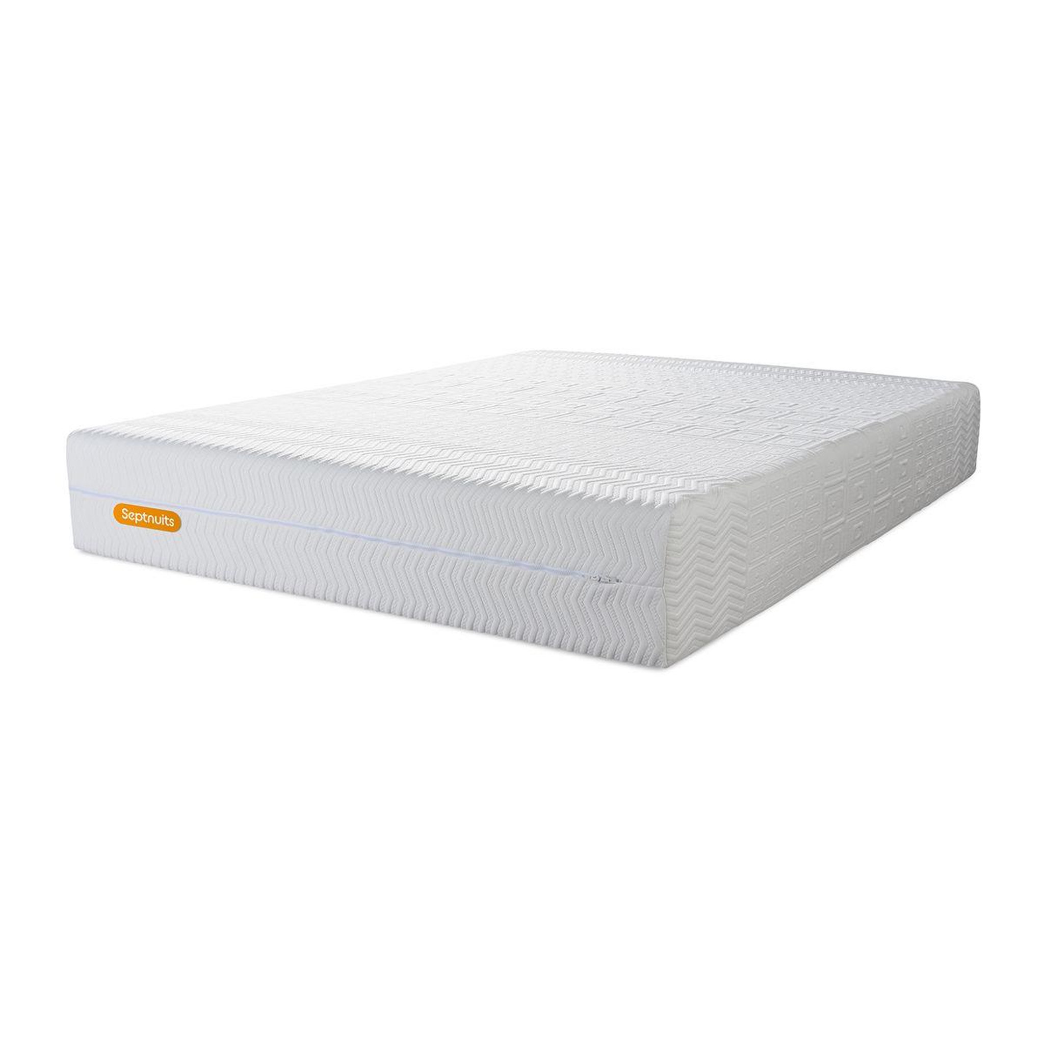 Voir la diapositive 3 : SEPTNUITS PACK Matelas + sommier kit gris Memo Bio Mousse à mémoire de forme Maxi épaisseur + Couette + 2 oreillers