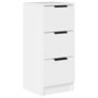 Voir la diapositive 2 : VIDAXL Buffet Blanc 30x30x70 cm Bois d'ingenierie