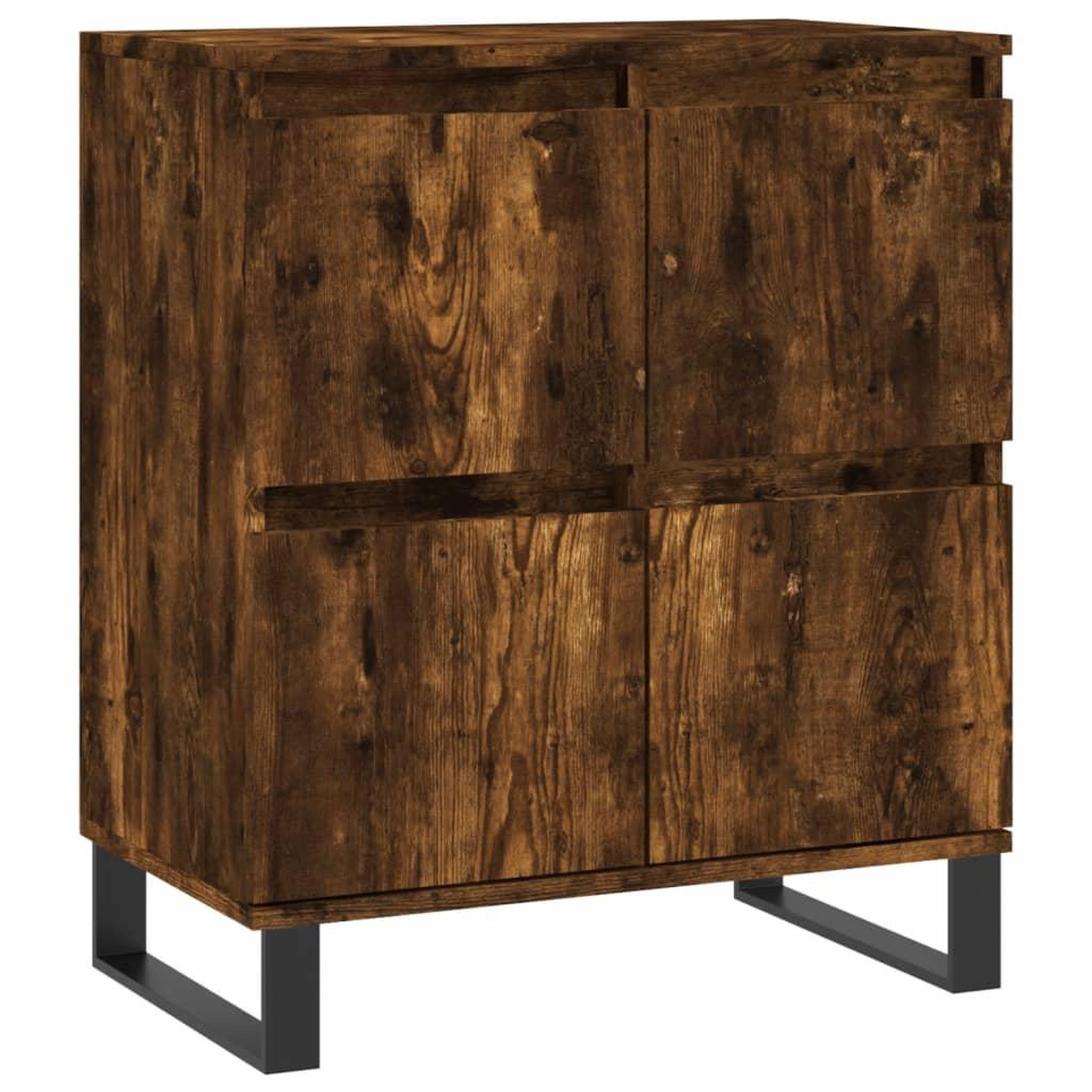 Voir la diapositive 5 : VIDAXL Buffets 2 pcs chene fume bois d'ingenierie