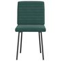 Voir la diapositive 3 : VIDAXL Chaises a manger lot de 2 Vert fonce Velours