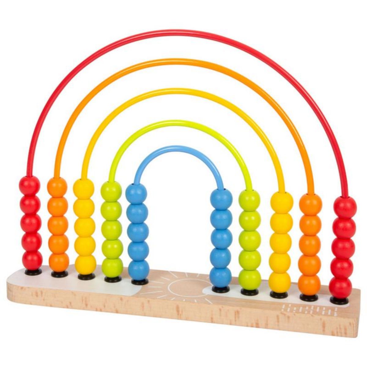 SMALL FOOT Small Foot - Wooden Motor Spiral Rainbow 11965