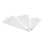 FIVE Lot de 3 Poches à Douilles  Réutilisables  35cm Blanc