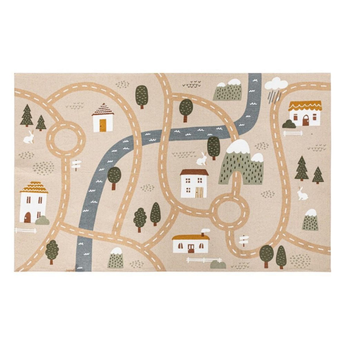 ATMOSPHERA Tapis pour enfant ROUTE 100x150cm coton