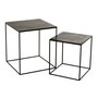 Voir la diapositive 1 : Paris Prix Lot de 2 Tables d'Appoint Gigognes  Oxidize  55cm Noir