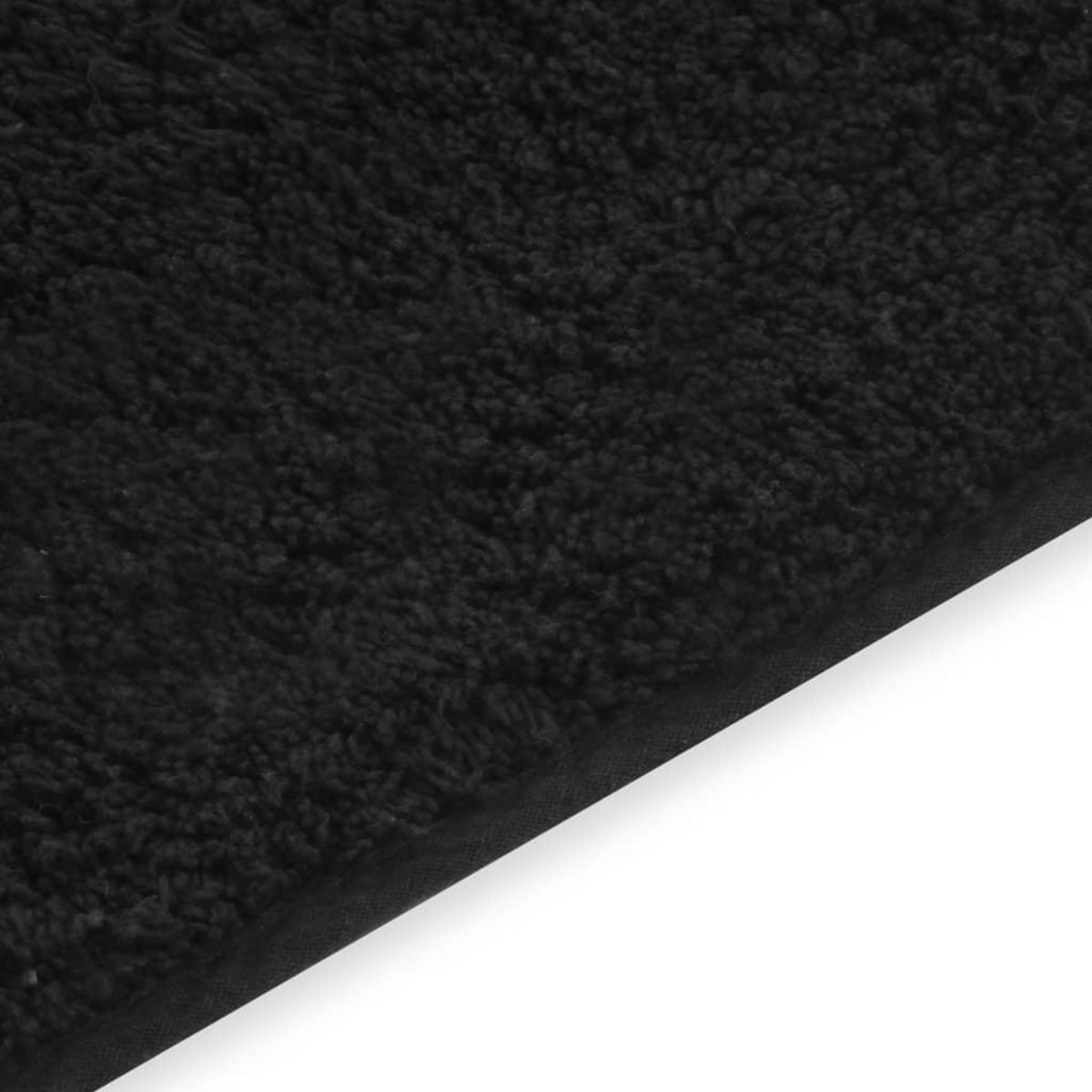 VIDAXL Tapis de salle de bain 2 pcs Tissu Anthracite