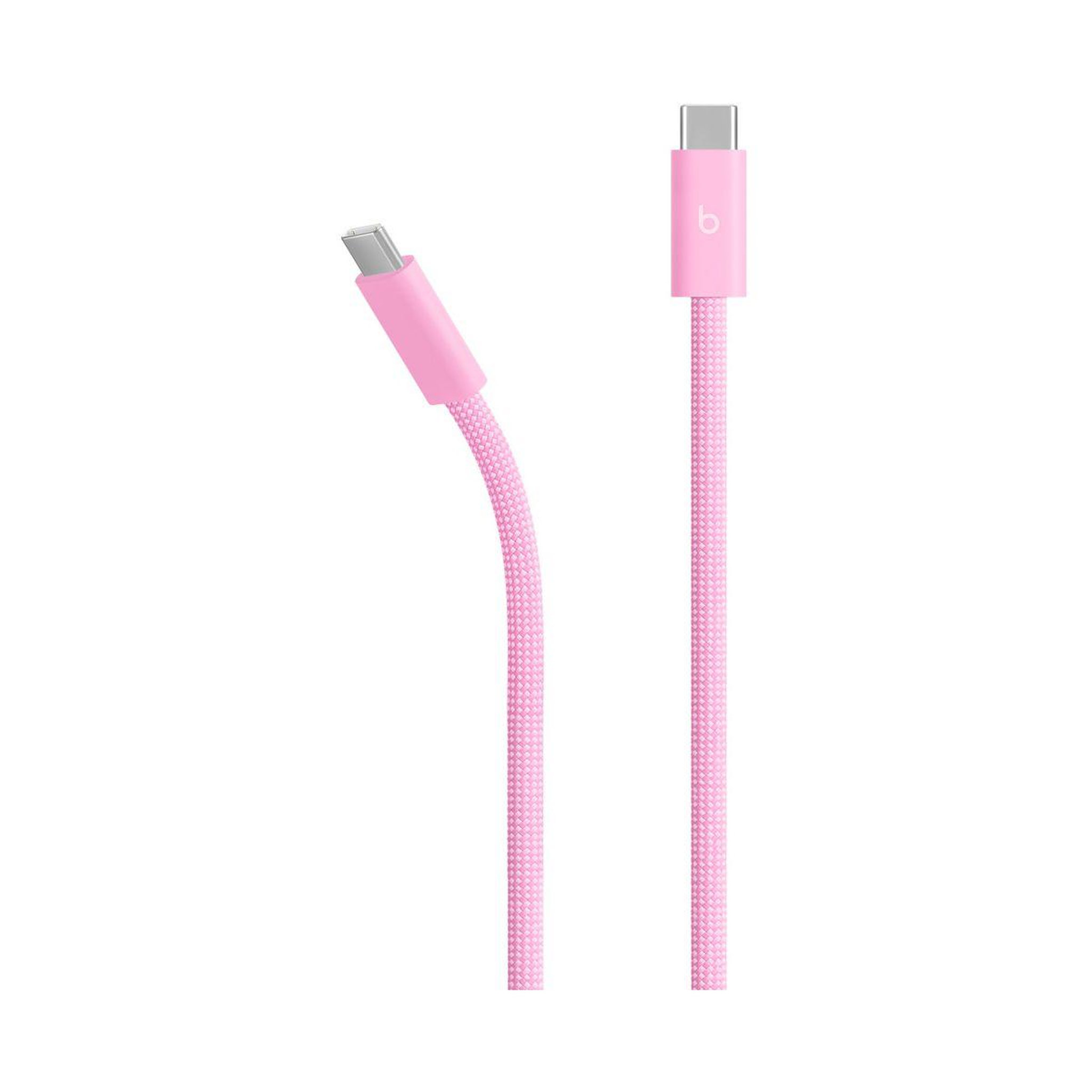Voir la diapositive 2 : BEATS Câble usb c 240w usb-c vers usb-c 3m tisse rose neon