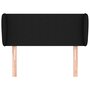 Voir la diapositive 3 : VIDAXL Tete de lit avec oreilles Noir 83x23x78/88 cm Tissu