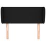 Voir la diapositive 3 : VIDAXL Tete de lit avec oreilles Noir 83x23x78/88 cm Tissu