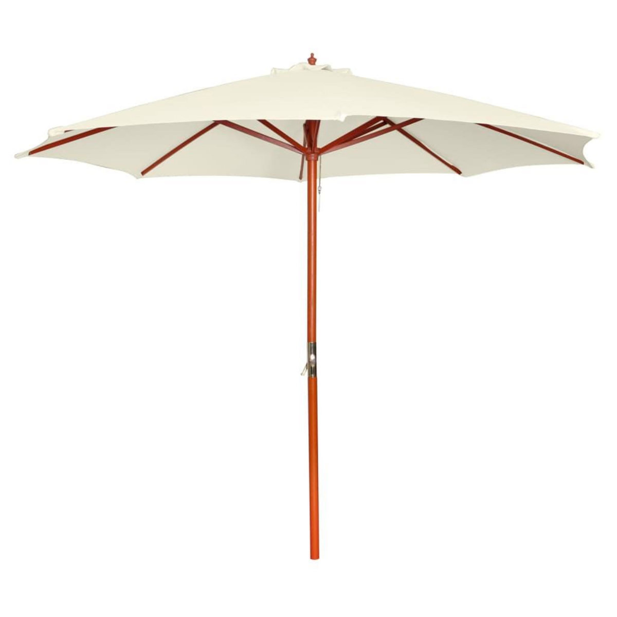 VIDAXL Parasol 300x258 cm Blanc sable