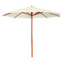 Voir la diapositive 1 : VIDAXL Parasol 300x258 cm Blanc sable