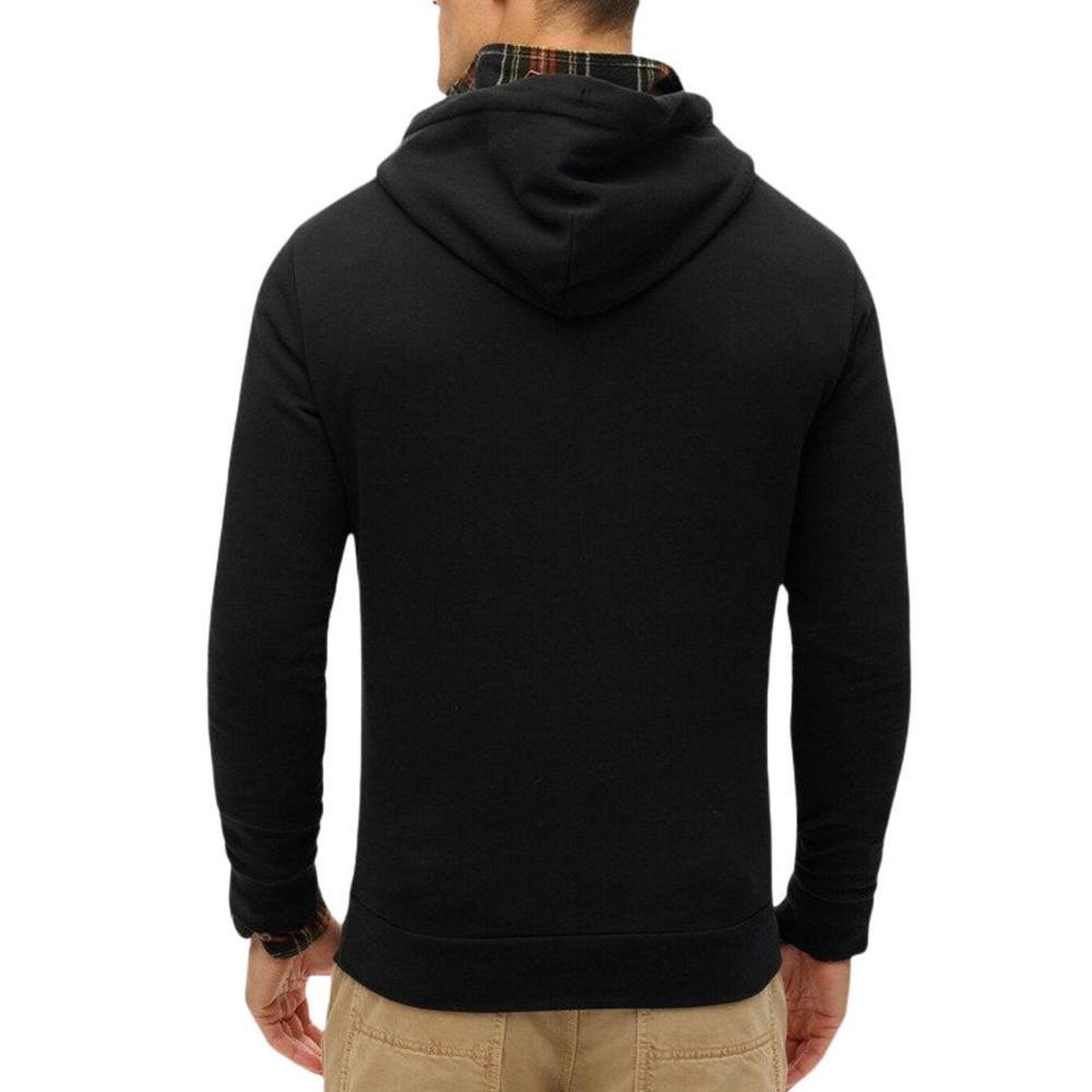 Voir la diapositive 3 : SUPERDRY Sweat à Capuche Noir Homme Superdry Plain Hood