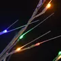VIDAXL Sapin de Noël 200 LED colorees Saule 2,2 m Int/Ext