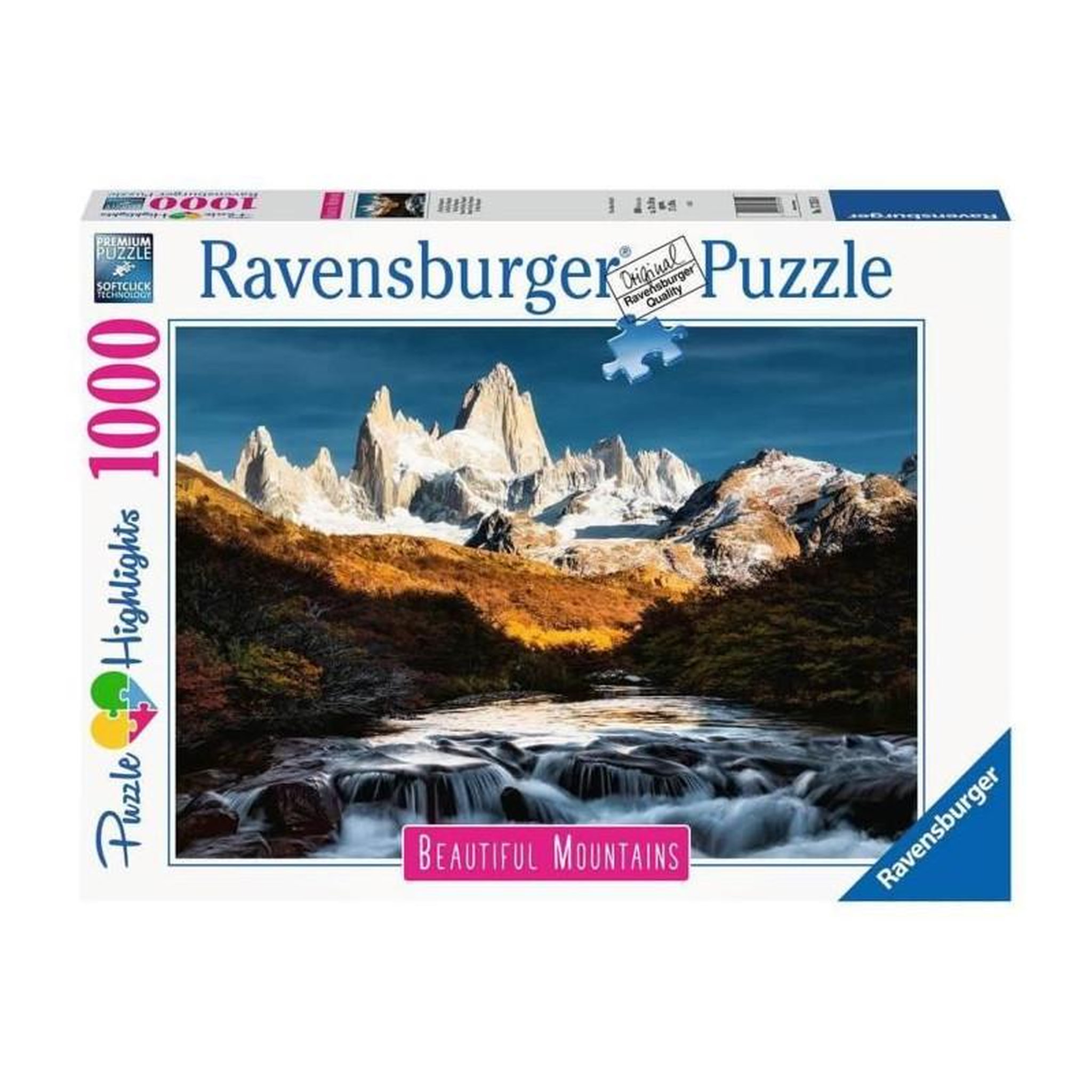 Voir la diapositive 2 : RAVENSBURGER Puzzle 1000 p Le Fitz Roy