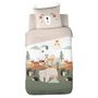 Voir la diapositive 5 : COTE DECO Housse de couette 140x200 + 1 taie FOREST