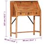 Voir la diapositive 6 : VIDAXL Bureau 90x40x107 cm Bois d'acacia massif