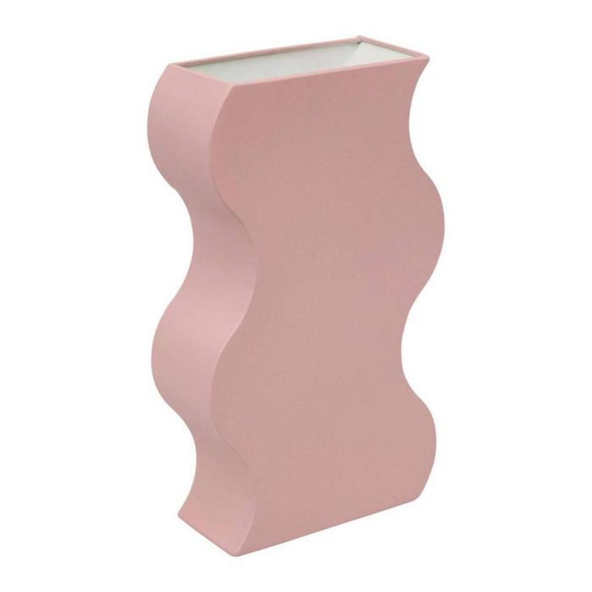 ATMOSPHERA Vase Vague en Métal  Chéri  35cm Rose