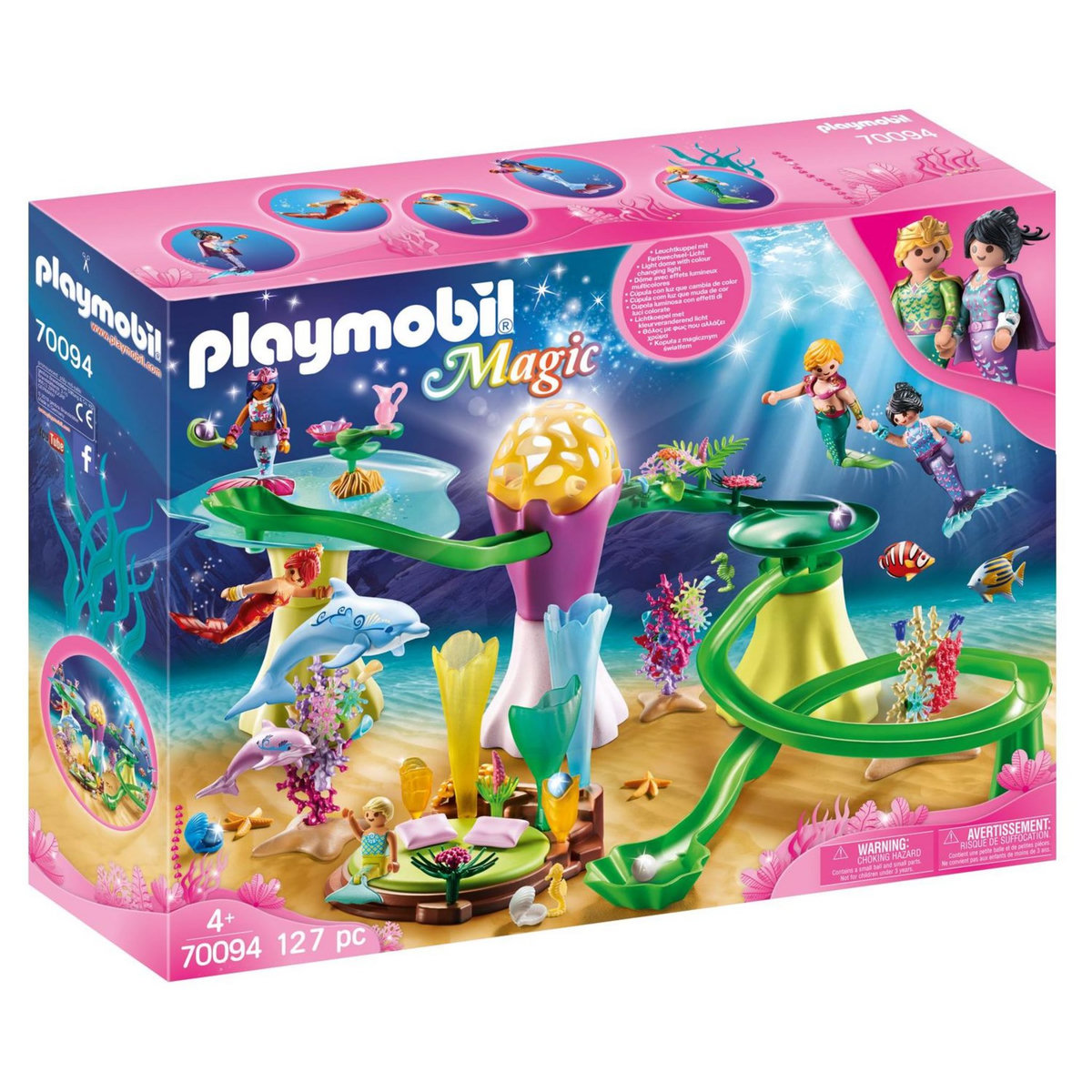 PLAYMOBIL 70094 - Magic - Pavillon de corail avec dôme lumineux 