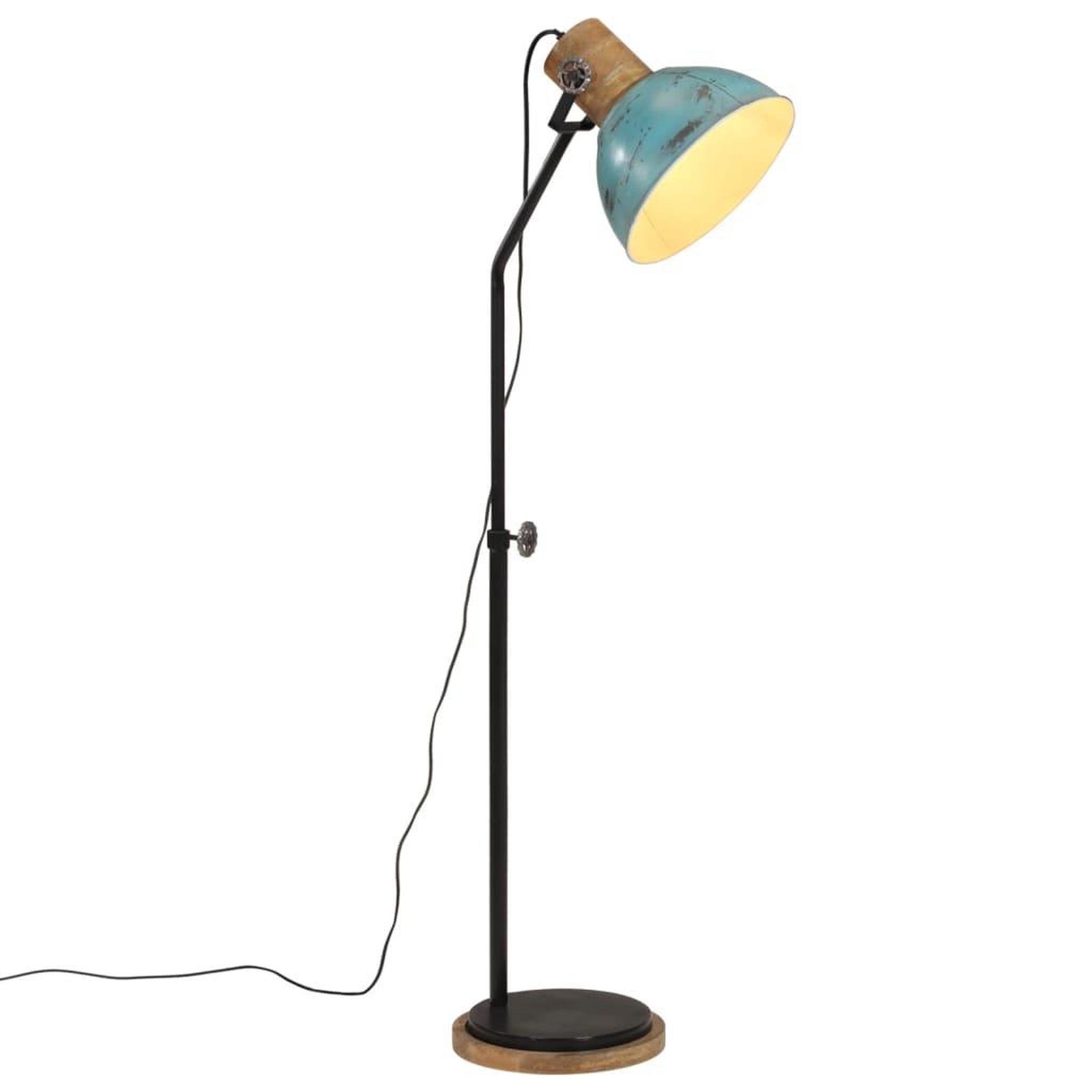 VIDAXL Lampadaire 25 W bleu delave 30x30x100-150 cm E27