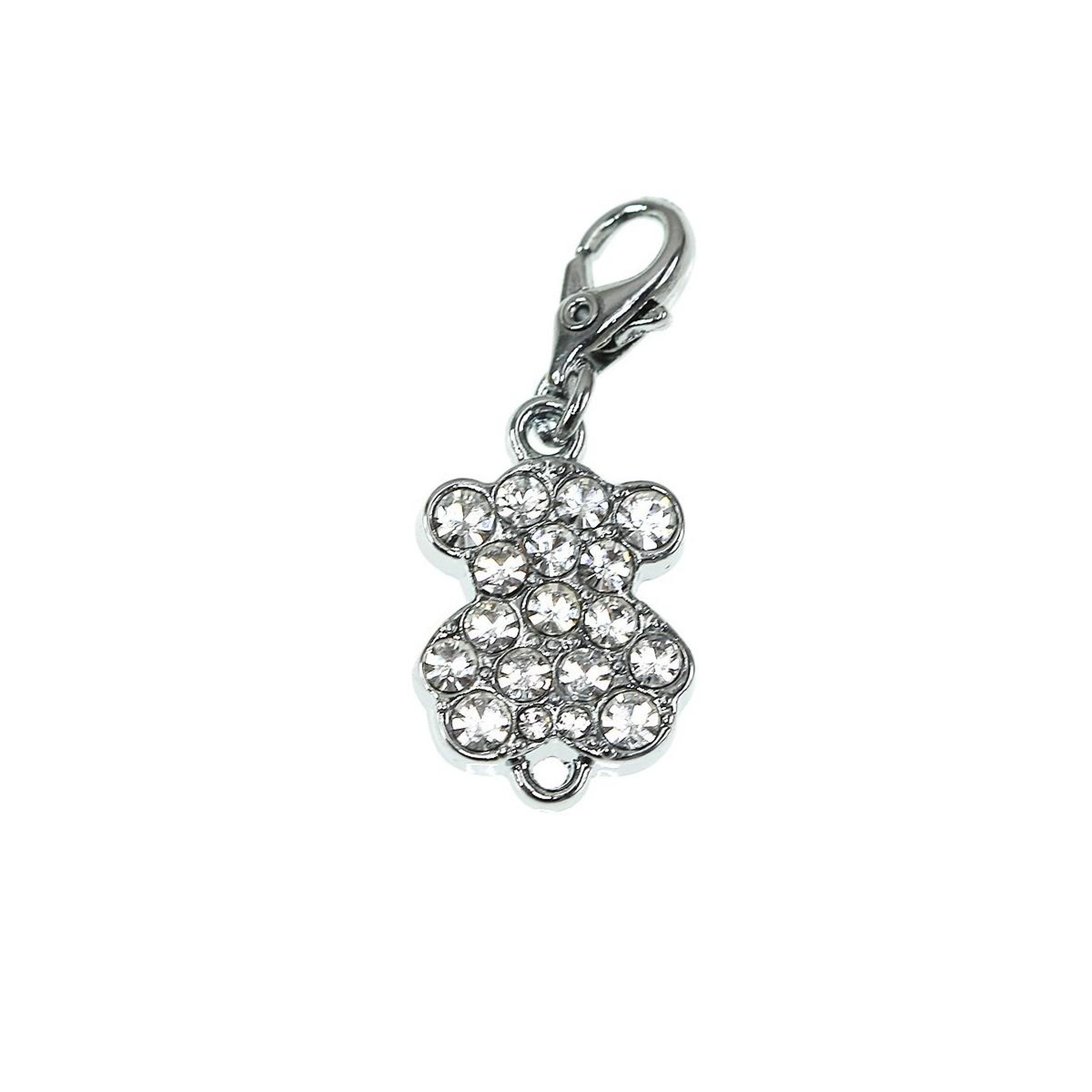 SC CRYSTAL Charm nounours blanc SC Crystal