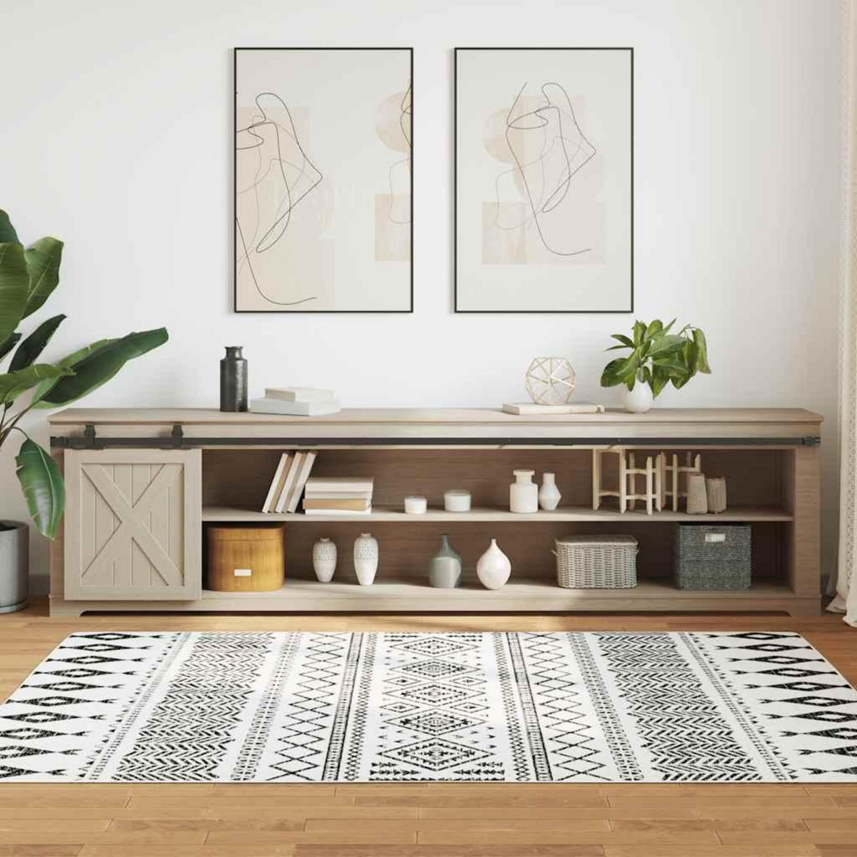 VIDAXL Kit de porte d'armoire coulissante 244 cm acier au carbone