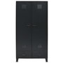 Voir la diapositive 2 : VIDAXL Garde-robe Metal de style industriel 90 x 40 x 180 cm Noir