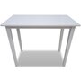 VIDAXL Table de bar en bois Blanc