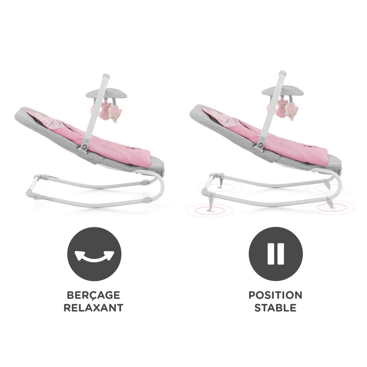 KINDERKRAFT Transat 2 en 1 - balancement apaisant avec musique et vibration