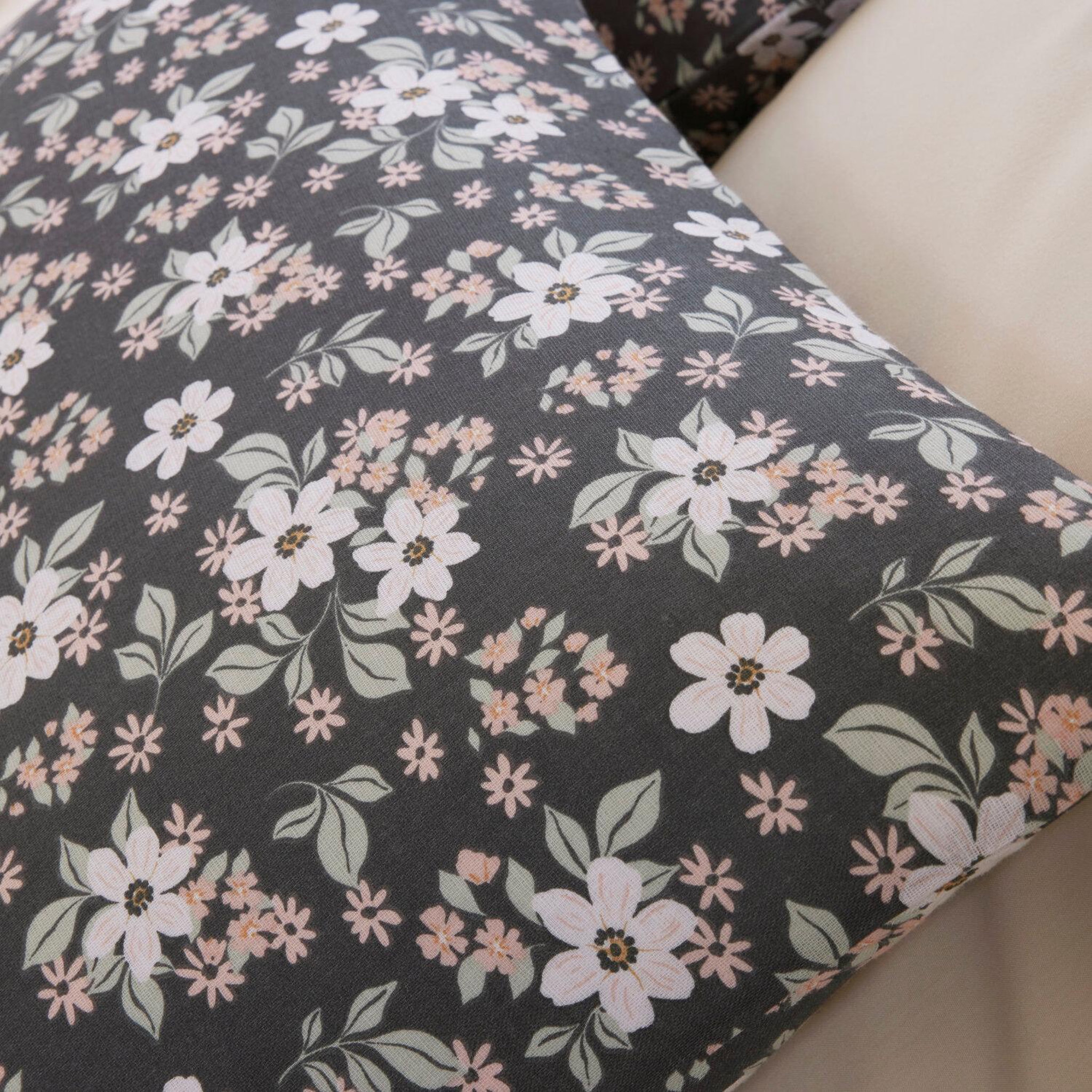 Voir la diapositive 6 : BATON ROUGE Parure housse de couette 100% gaze de coton imprimé sakuria