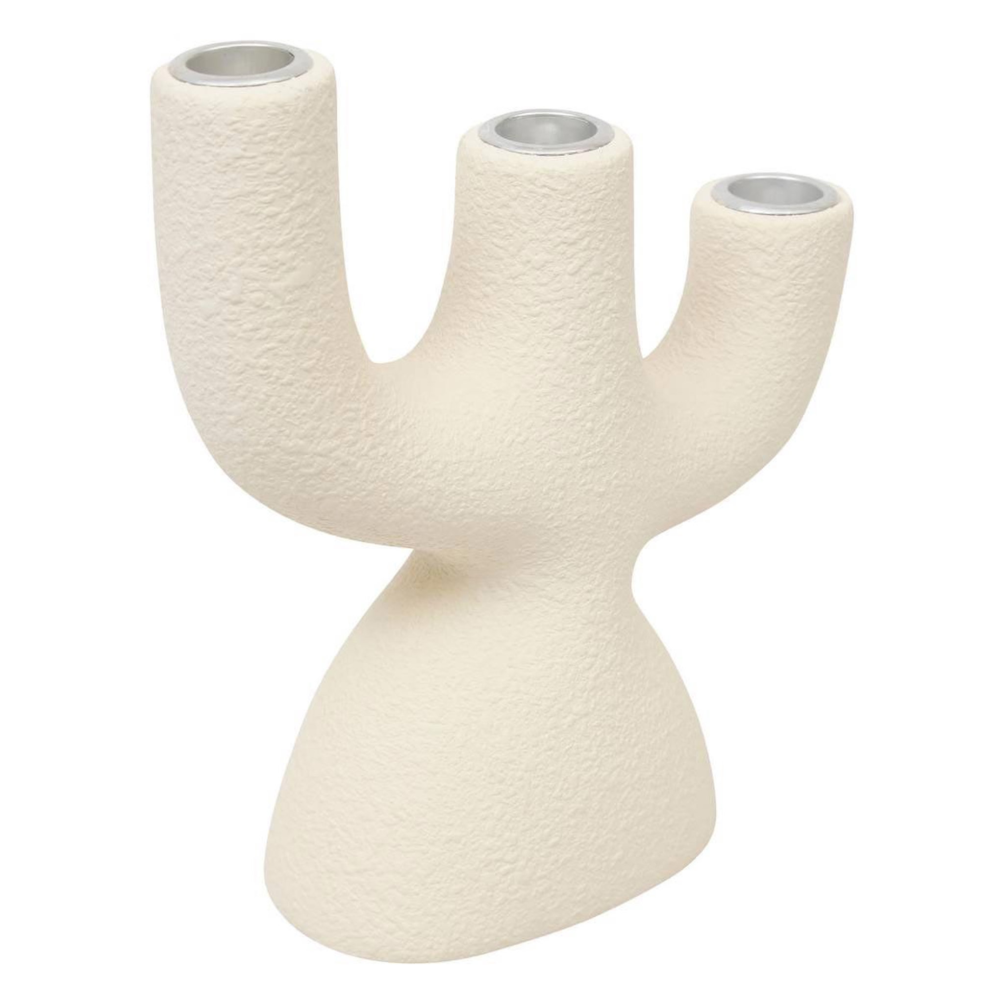 ATMOSPHERA Chandelier déco en dolomite  wonj  20cm blanc